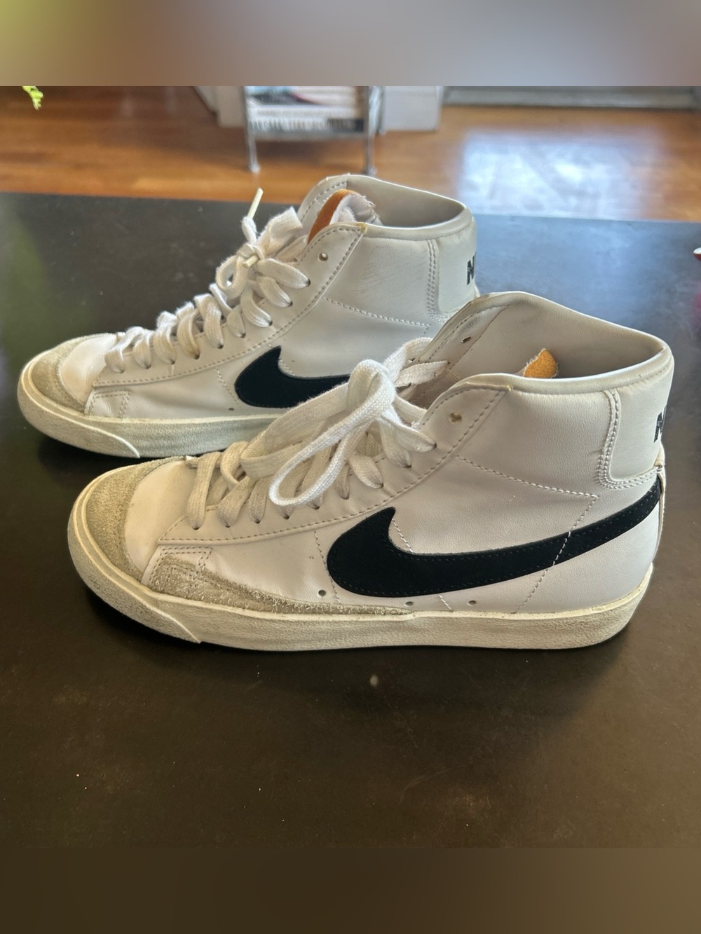 Nike Blazer Mid 77 Women’s Sneakers High Top White Black 7.5 Style CZ1055-100